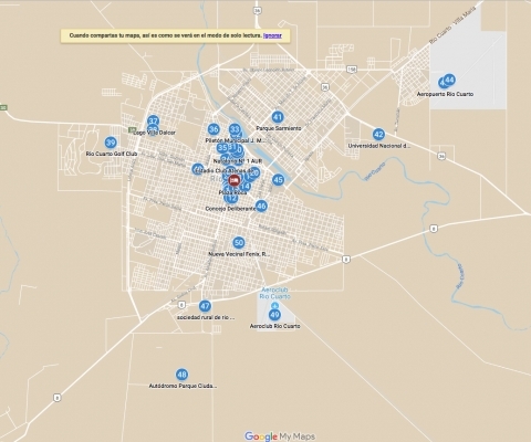Map of the City of Rio Cuarto Interactive!